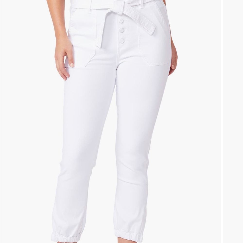 PAIGE White Ankle Cropped Pants